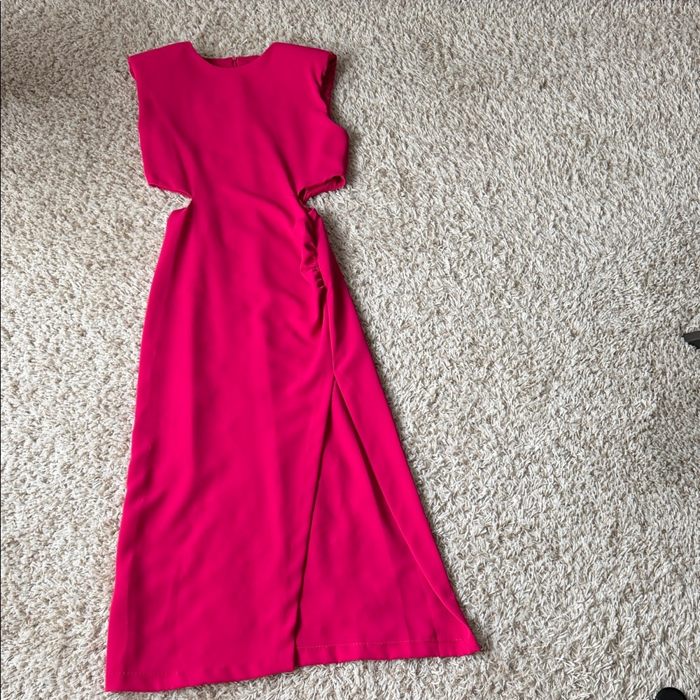 Zara Vibrant Pink Maxi Dress